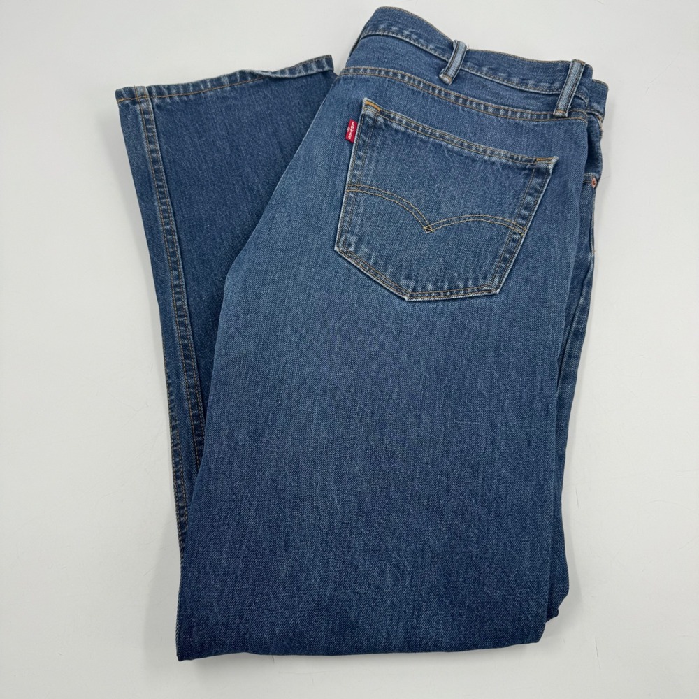 Levi's‎ 505 Jeans Regular Fit Straight Leg Denim Blue Jeans 40 x 32